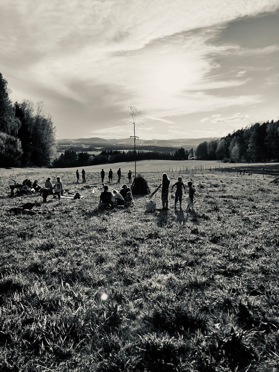 Poprvý stavět májku